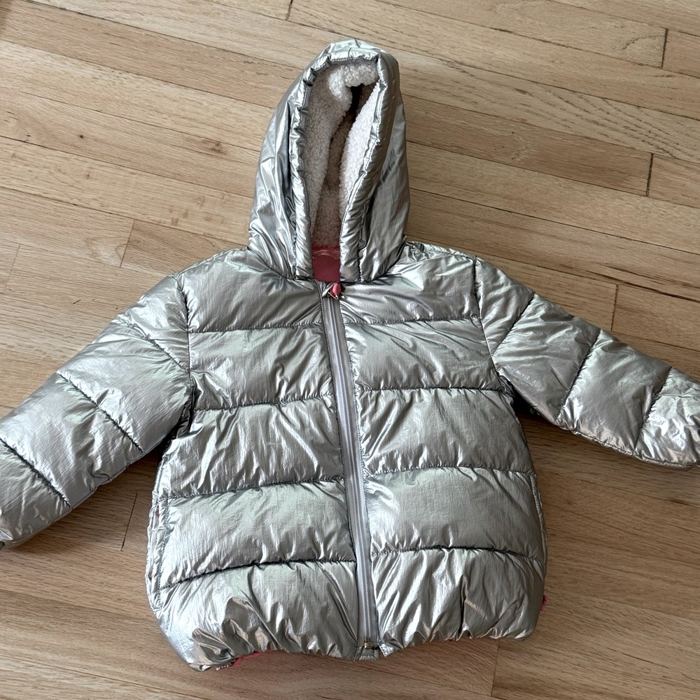 Billieblush Jackets & Coats| Kids Silver Puffer Jacket Billieblush | Size: 3